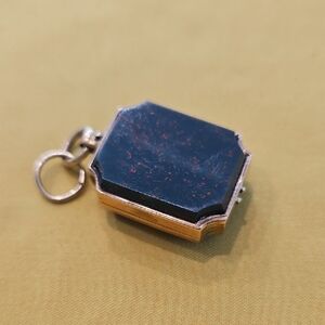 Vintage Art Deco Mourning Locket or Watch Fob